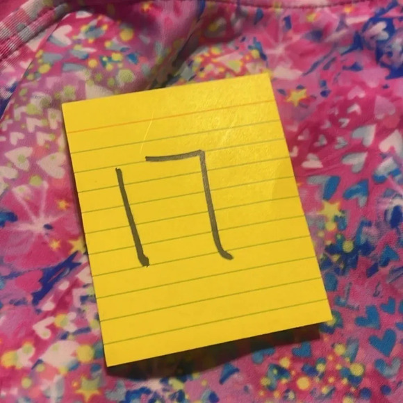 #17 Speedo youth bathing suit one piece Pink Hearts XL 16 - Picture 7 of 8